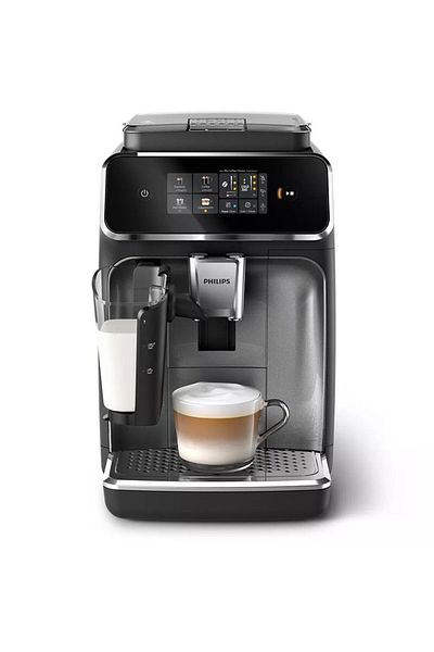 Philips Espressor automat Philips EP2339/40, 1500W, 1.8l, 15 bar, sistem de spumare lapte LatteGo, Negru