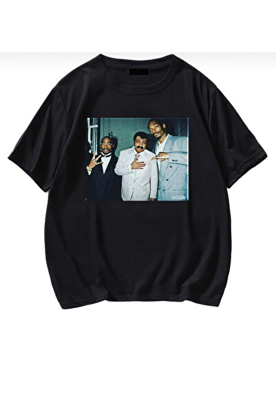 TRENDPUNKY - تي شيرت مطبوع كبير الحجم من Müslim GURSES 2PAC SNOOP DOGG