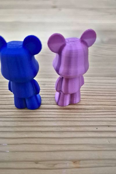 CESTOPİENO Colorful Teddy Bear Mini Toy / Decoration / Cake Topper - 1 Piece - Mixed Colors Will Be Sent.