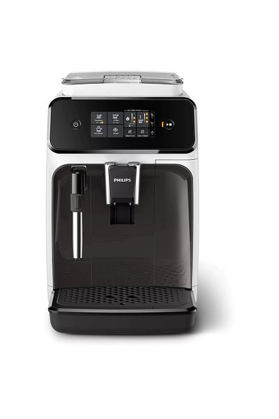 Philips Espressor automat Philips EP1223/00 Seria 1200, 1500 W, 15 bar, 2 bauturi, Alb/Negru