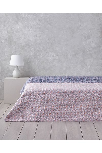 English Home Cuvertură King Size Floral Cascade Pink 240x220 cm
