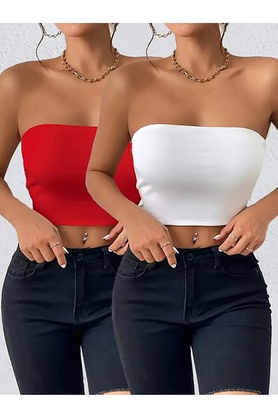 npLStore Women's 2 Colors New Season Breathable Cotton Crop Bustier