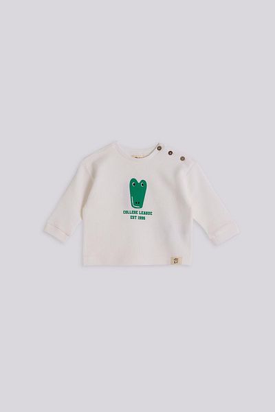 GB Baby Basic Bg Store Baby Boy Ecru Tracksuit Set