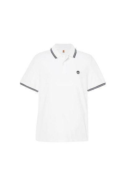 Timberland Ανδρικό μπλουζάκι με κοντό μανίκι Pique Polo White