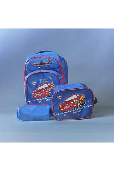 STOREMAX Set ghiozdan tematic MU-ARTSHOP, rucsac cu figură astronaut, geantă de umăr, creion