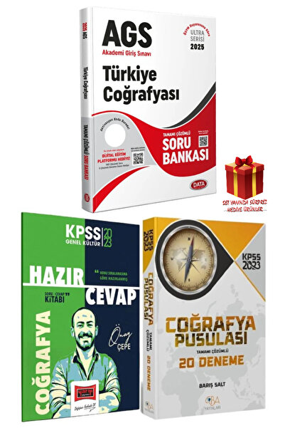 Data Yayınları 2025 Data MEB AGS Türkiye Coğrafyası Soru Bankası+Hazır Cevap+...