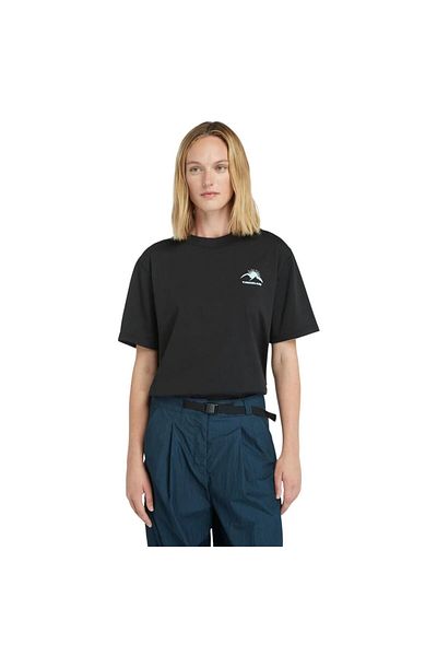 Timberland Tricou negru cu mânecă scurtă Hike Life Graphic pentru femei