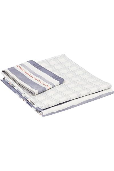 STOREMAX Navy Blue 100% Cotton Sidra Ranforce Set Single