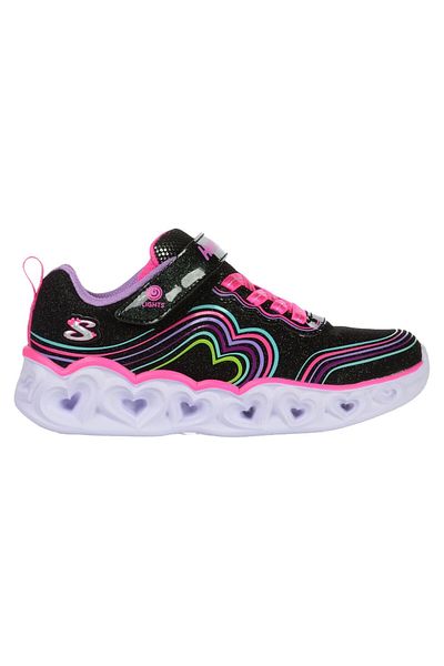 SKECHERS SKECHERS children's sports shoes HEART LIGHTS - RETRO - 302689LBKMT