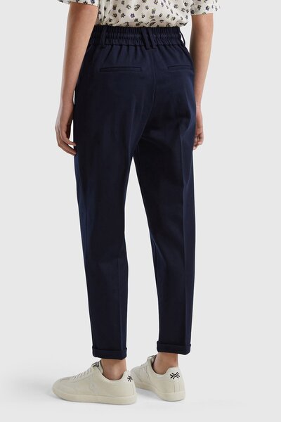 United Colors of Benetton Women / Girls Navy Blue Trousers (Model Code: 4Dı4Df00J)