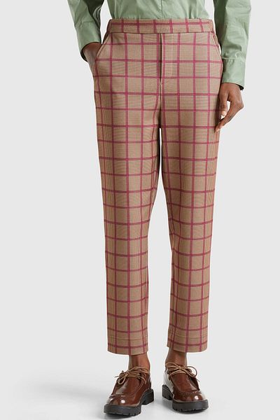 United Colors of Benetton Women / Girls Brown Trousers (Model Code: 4Gevdf01U)