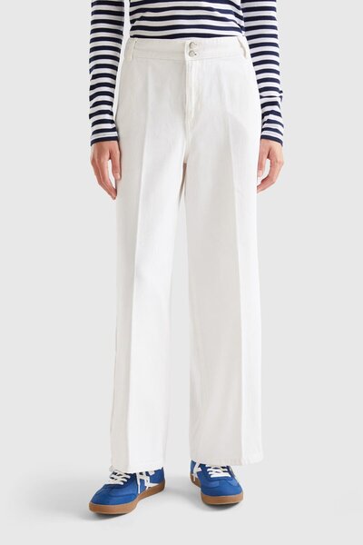 United Colors of Benetton Women / Girls Cream Pants (Model Code: 124P4Dukdf032)