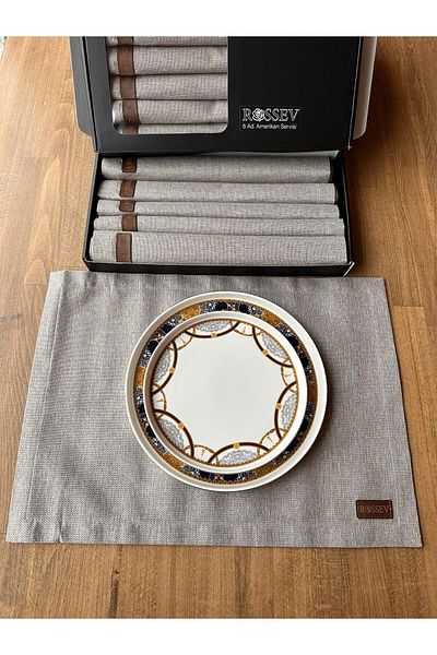 ROSSEV Placemat Bej 6 Bucuri