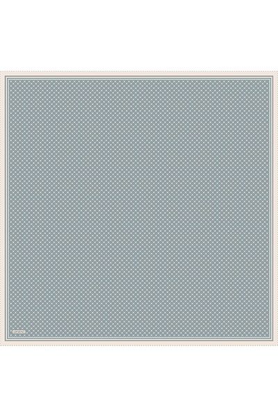Armine Eșarfă de mătase 2025 Vara - 9345-82 Twill albastru metalic