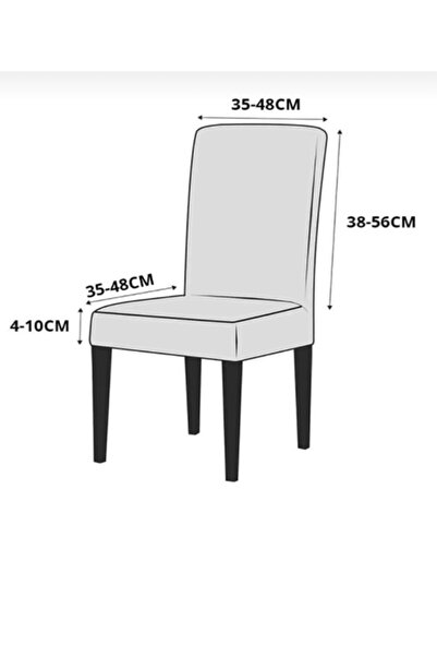 dyg home Sandalye Kılıfı, Sandalye Örtüsü, Lastikli,likralı Chair Cover