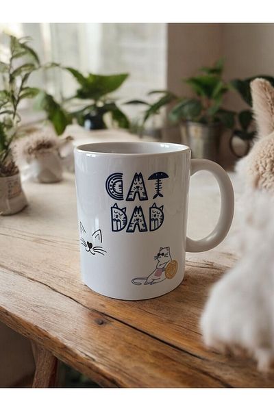 Home Cat Dad Mug