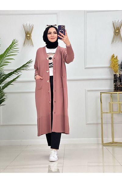 NİSUM MODA ΠΛΕΚΤΟ ΖΑΚΑΚΙ ΜΕ ΜΑΚΡΙΑ ΚΟΥΜΠΙΑ