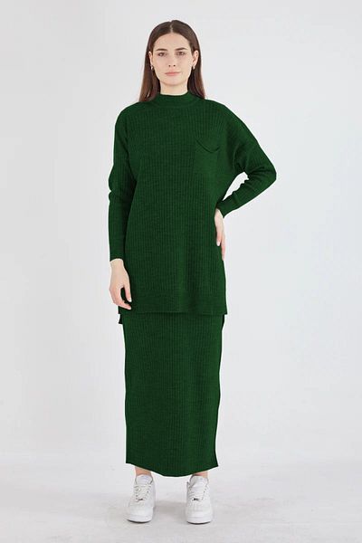 NİSUM MODA Pocket Detail Selvim Kit Skirt Suit