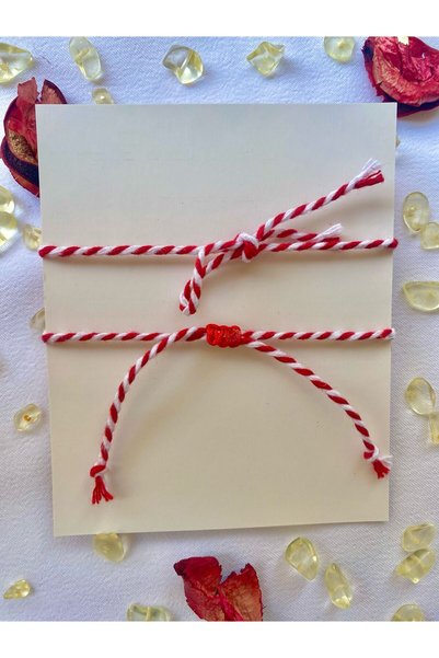 BeryDenz 777 Luck and Good Luck Number Sequence Martenitsa Wish and Luck Bracelet (with Card Gift Package)