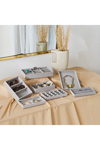 Home Box Velour Jewellery Tray for Medium Size Drawer