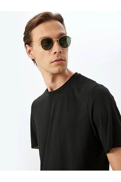 Koton Ανδρικό Μαύρο T-Shirt - 5SAM10032HK