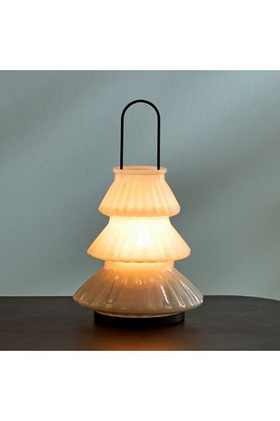 Home Box Auden Glass Lantern with Metal Handle 12.5x12.5x20 cm
