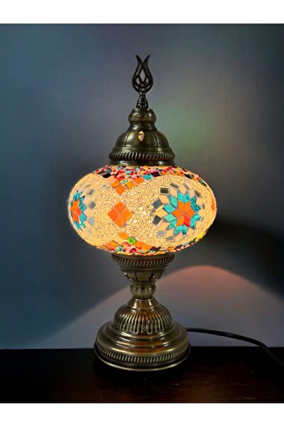 YILDIZ Masaüstü Dekoratif El Yapımı Mozaik Lamba - Multicolor