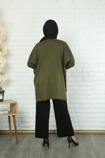 NİSUM MODA Knitting Tunic with Side Slip