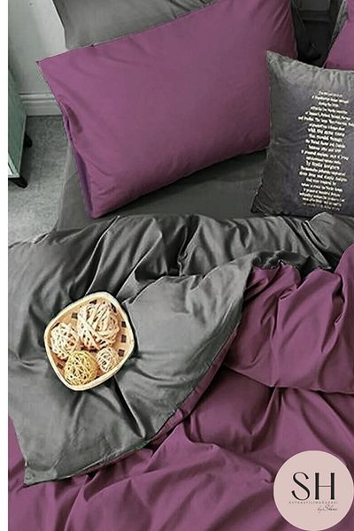 Sheri Home Διπλό Σετ Παπλωματοθήκη Basic - Easy Ironing, 4 Μαξιλάρια, 100% Βαμβάκι, 200x220 cm