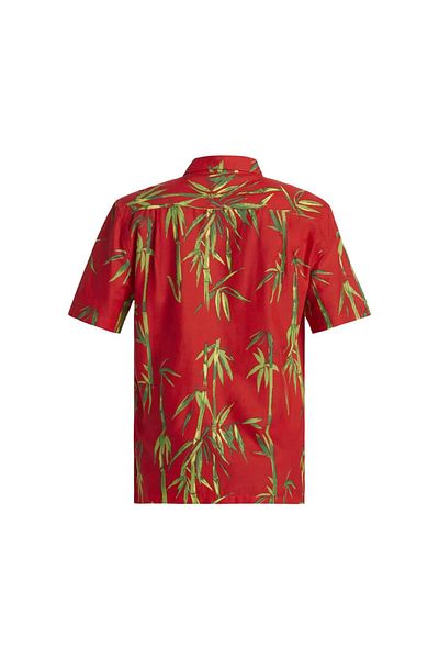Quiksilver Ανδρικό κόκκινο πουκάμισο - Bamboo Dna İsland Ss