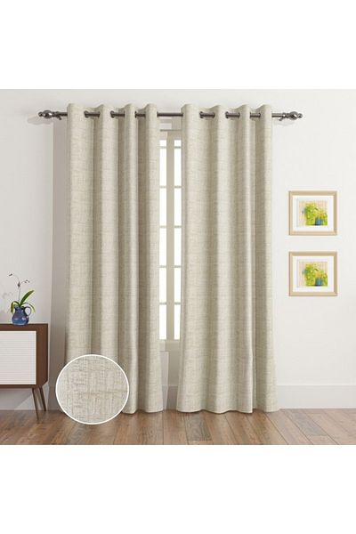 Home Box Martha 2-Piece Jacquard Extra Long Blackout Curtain Set 140x300 cm