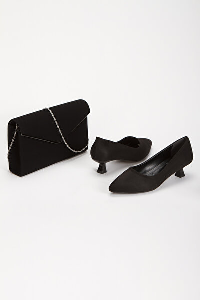 Akçetin Moda طقم أحذية وحقائب للسهرة بكعب نسائي