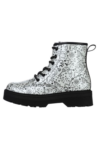 SKECHERS Ghete SKECHERS pentru copii GRAVLEN HI - DOODLE - 303408LSLBK