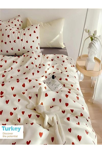 Sheri Home Dupla alap paplanhuzat szett - Easy Iron, 4 párna, 100% pamut, 200x220 cm