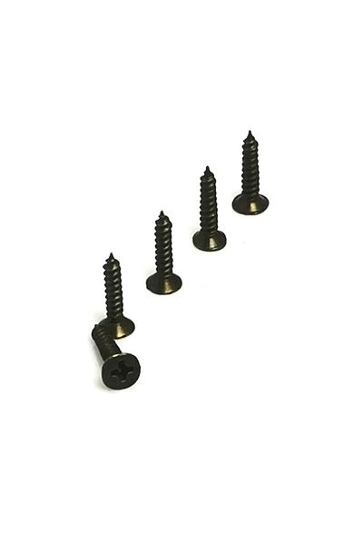 LiderGlobal Clip, Hinge, Foot, Tree, Chipboard Screw 3X13 mm - Black 100 Pcs