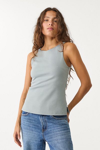 Stradivarius Interlock boat neck top