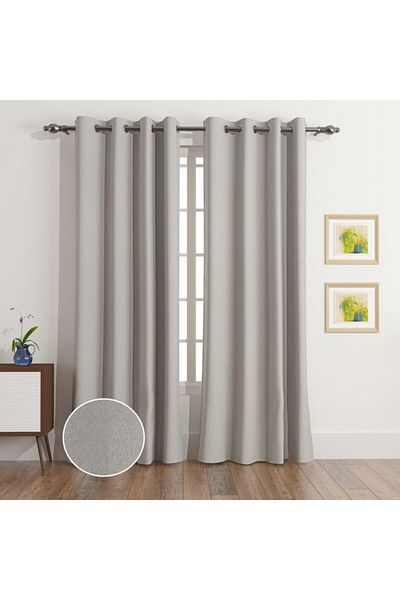 Home Box La Paz 2-Piece Woven Extra Long Blackout Curtain Set 140x300 cm