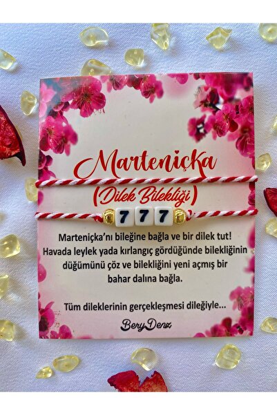 BeryDenz 777 Luck and Good Luck Number Sequence Martenitsa Wish and Luck Brac...