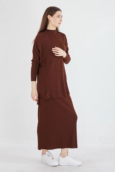 NİSUM MODA Pocket Detail Selvim Kit Skirt Suit