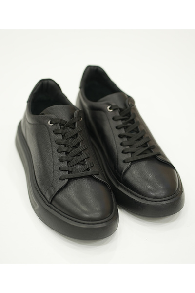 MARCOMEN Siyah Erkek Bağcıklı Sneaker