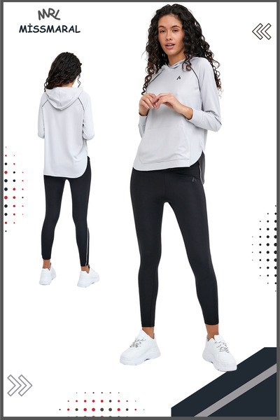 missmaral Γκρι γυναικεία αθλητική φόρμα & κολάν με λεπτή εφαρμογή Diver Sports and Busy Consumer