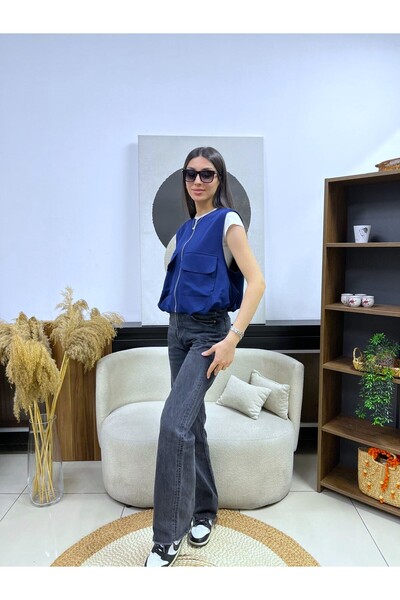 EGZOTİK ASORTİK Тонкий спортивний жилет з еластичним поясом