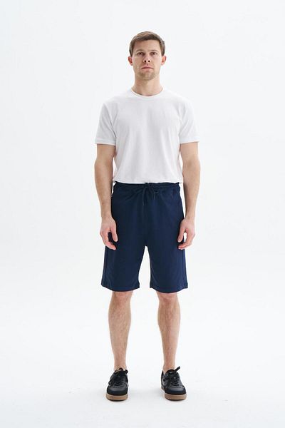 Arma Ανδρικό σορτς Navy Blue Regular Fit Basic 100% βαμβακερό φερμουάρ Route με τσέπη