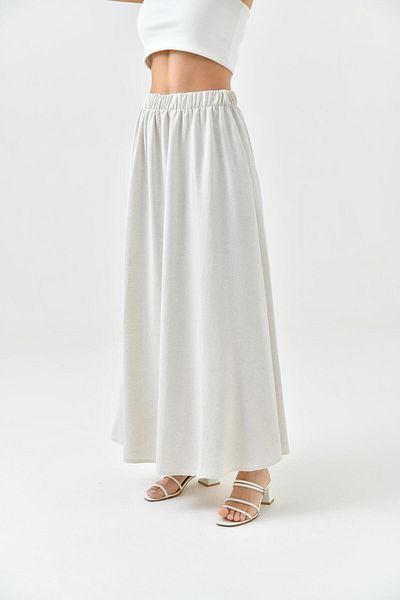 BURRASCA Linen Skirt with Pockets