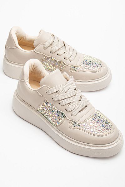 Hayalimdeki Ayakkabı Pantofi sport Jessica pentru femei Beige Skin Stone