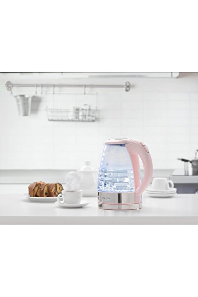 ALSAIF Electric Glass Kettle With LED Light 1.7Liter 2200W
