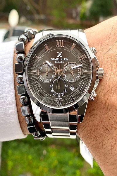 Daniel Klein New Season Stainless Steel Band Men Wristwatch 3 Atm Waterproof +wristband