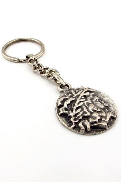 Solfera Roman Empire Alexandria Follis Coin Shaped Metal Key Chain Kc197
