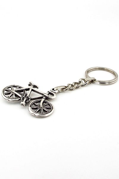 Solfera Bicycle Shaped Vintage Retro Metal Keychain Kc192