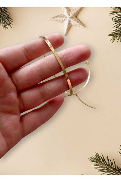 Butik Paslanmaz Kararmaz Çelik Kadın Çöp Ajda Bilezik (1 ADET FİYATIDIR)